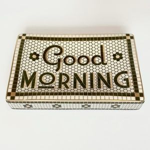 Anthropologie Bistro Good Morning Soap Dish